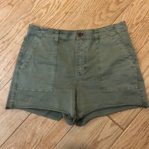 Madewell High Rise Frayed Hem Shorts